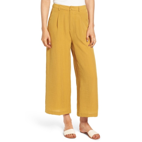 Lost + Wander Pants - Lost+Wander• wide leg yellow poppy pants